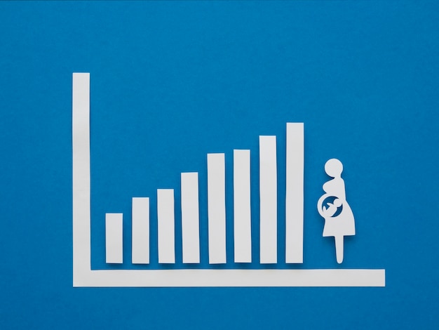 Birth rate fertility level concept