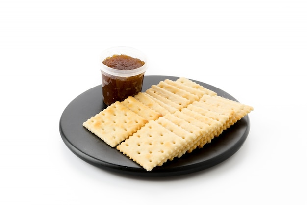 biscuit with pineapple jam