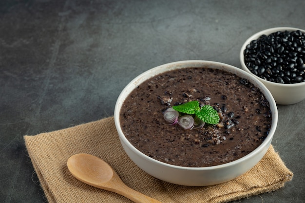 black bean sweet dessert dish