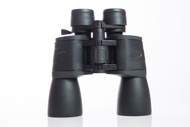 Black Binoculars isolated on with white background