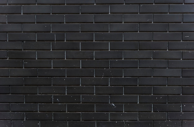 Free Photo black brick wall design space