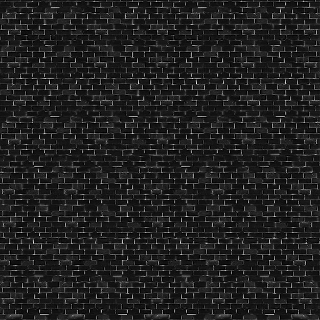 Free photo black brick wall