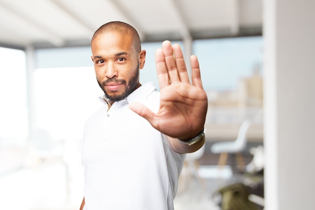 black businessman happy expression