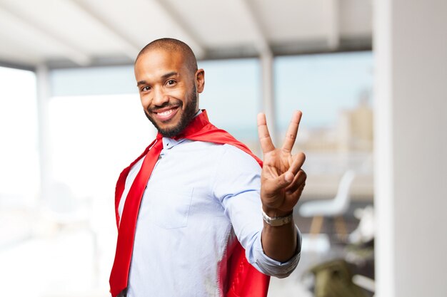 black businessman happy expression