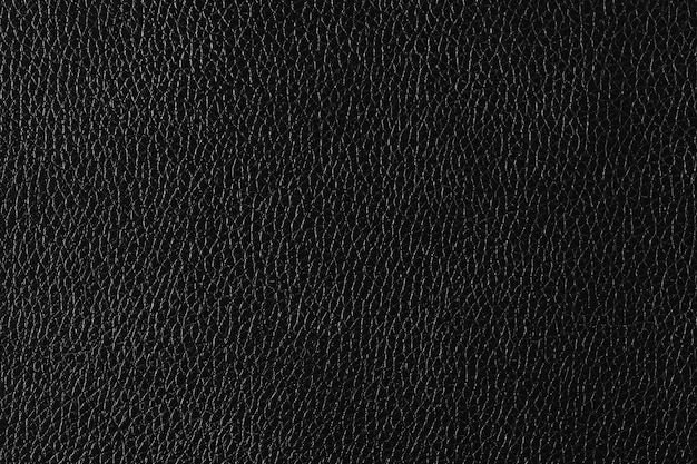 Free photo black fine leather textured background