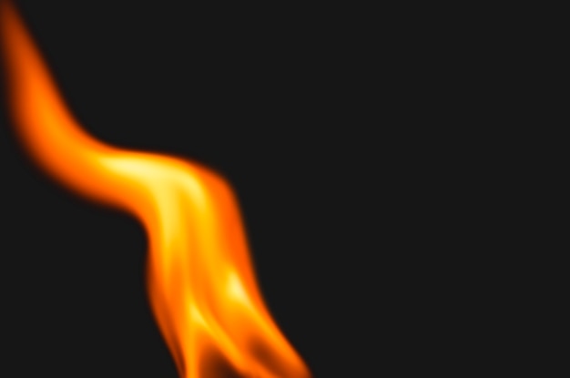 Free photo black flame background, fire border realistic image