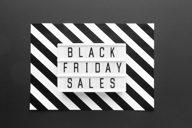 Free photo black friday assortment on black background