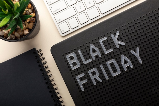 Free Photo black friday elements arrangement