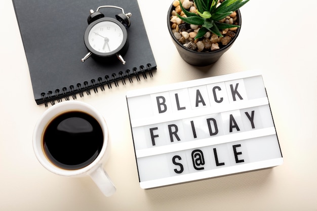 Free Photo black friday elements arrangement