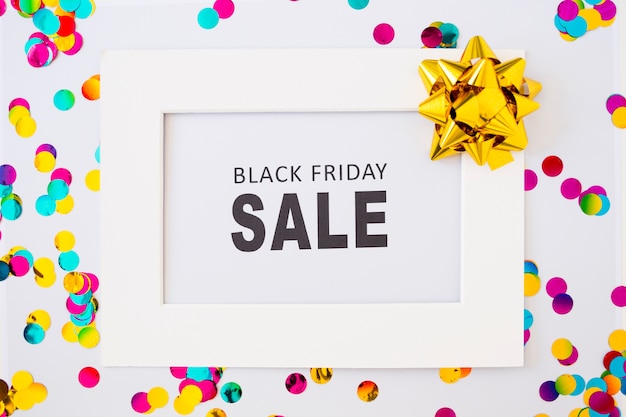 Free photo black friday sale inscription in frame