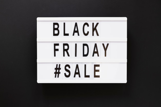 Free Photo black friday sale light box