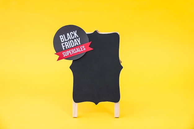 Free photo black friday sales concept with round label