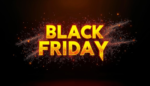 Free Photo black friday sales sign neon light