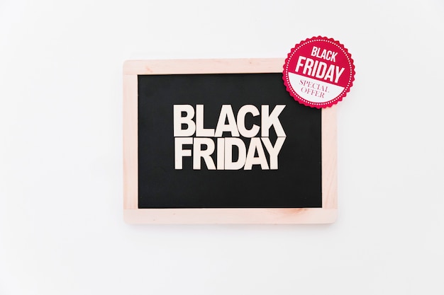 Free photo black friday slate decoration