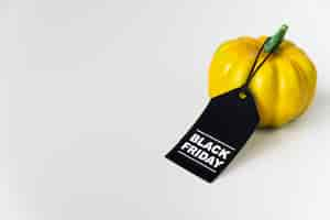 Free photo black friday tag tied to bell pepper