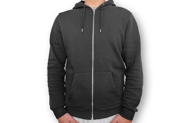 Black Hoodie With Zipper