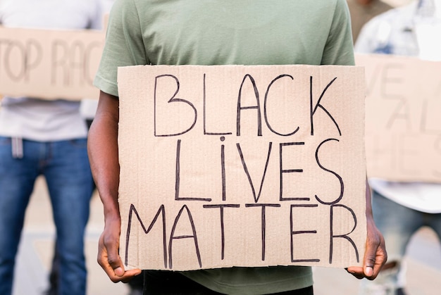 Free photo black live matter protest