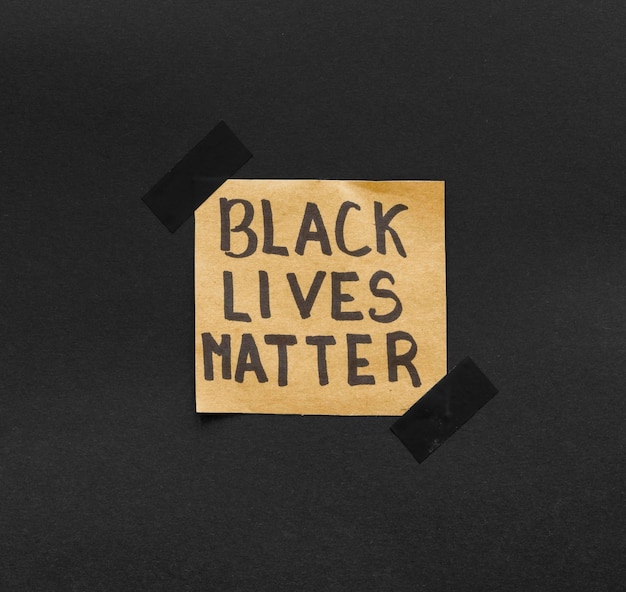 Free Photo black lives matter movement message