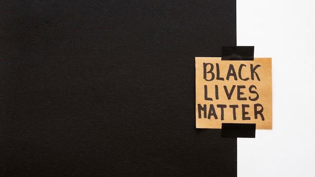 Free Photo black lives matter with copy space