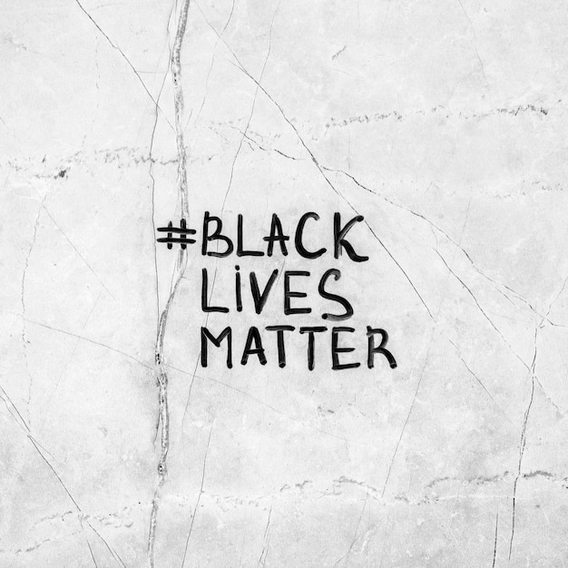 Free photo black lives matter with hashtag