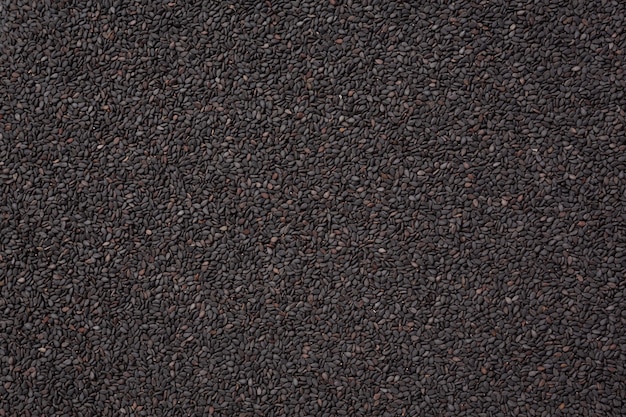 Black sesame on dark background