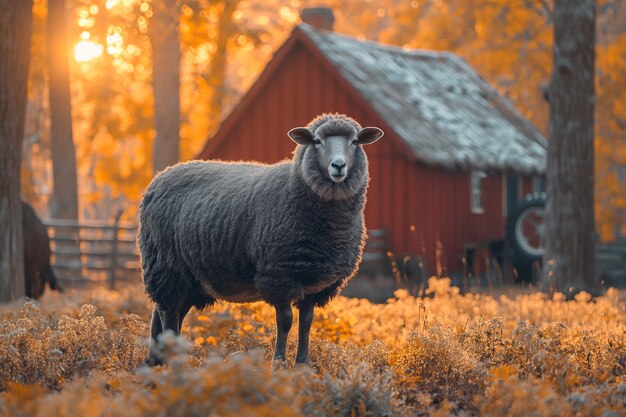 Black sheep portrait