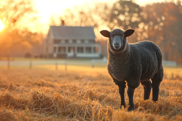 Black sheep portrait