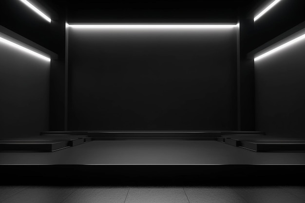 Free photo black stage background