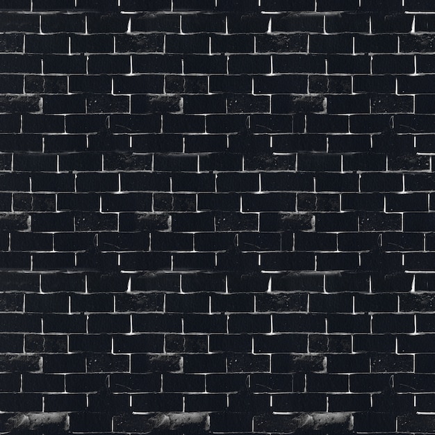 Free photo black and white brick wall