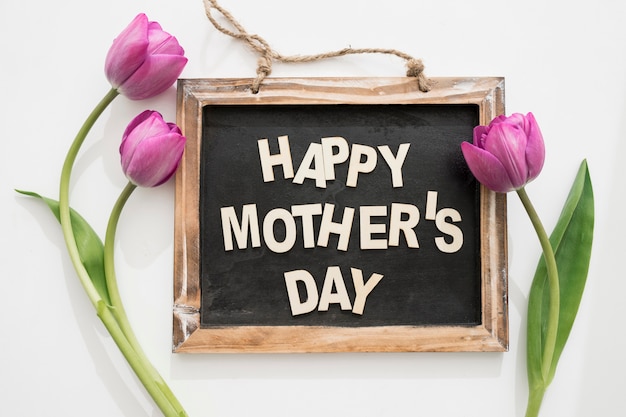 Free photo blackboard for mother's day