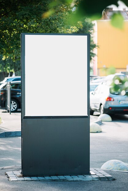 Blank advertising panel