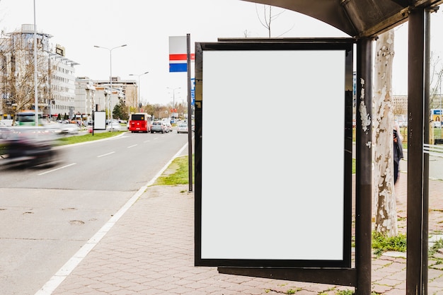 Blank billboard with copy space for content