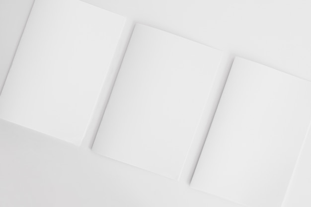 Blank brochures