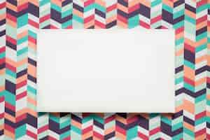 Free photo blank card on colorful background