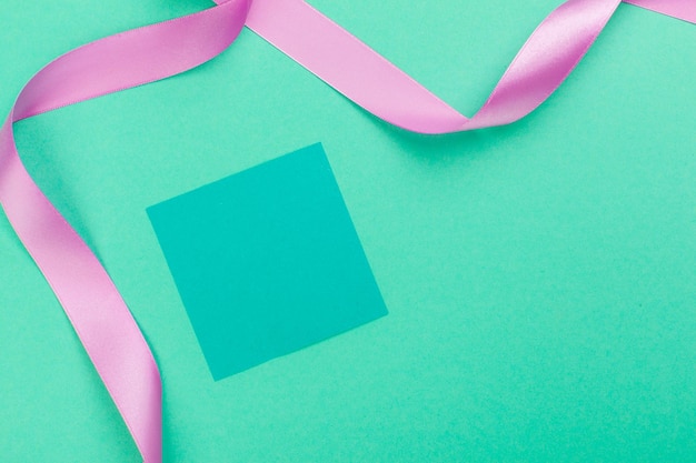 Blank card with ribbon