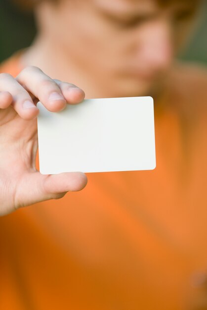 Blank card