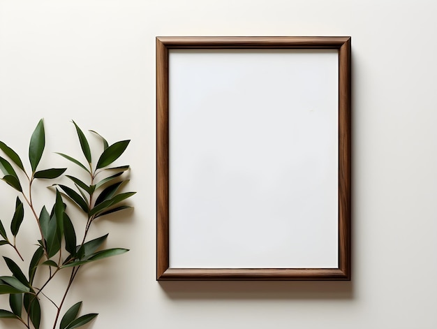 blank closeup poster frame mock up