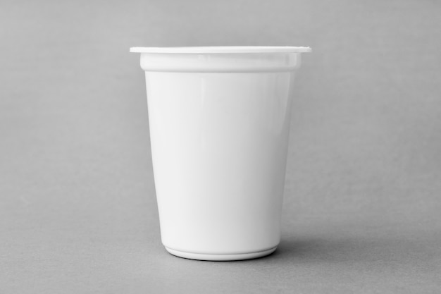 Free photo blank cup of dairy