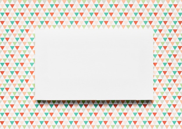 Blank invitation with colorful background