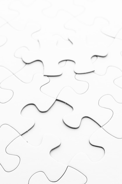 Free Photo blank jigsaw puzzle