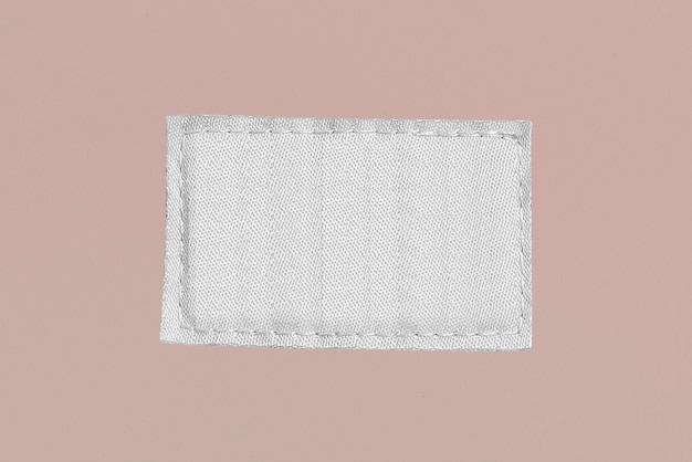 Free photo blank white clothing label tag