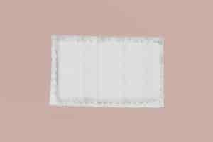 Free photo blank white clothing label tag