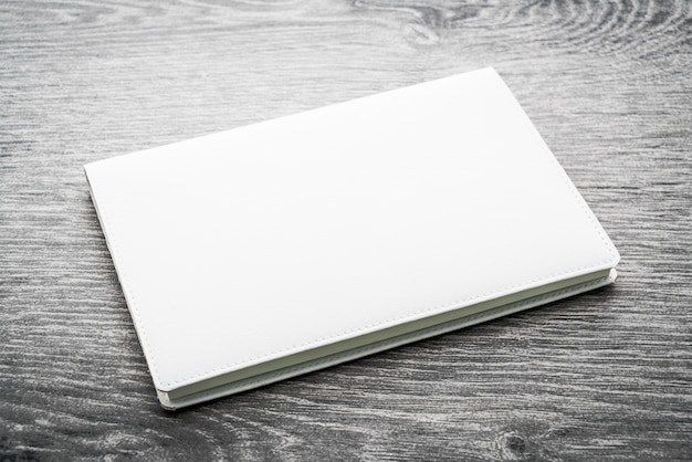 Blank white mock up book