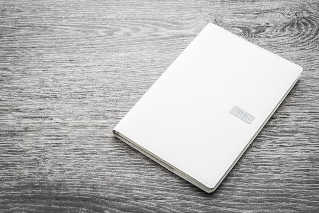 Blank white mock up book