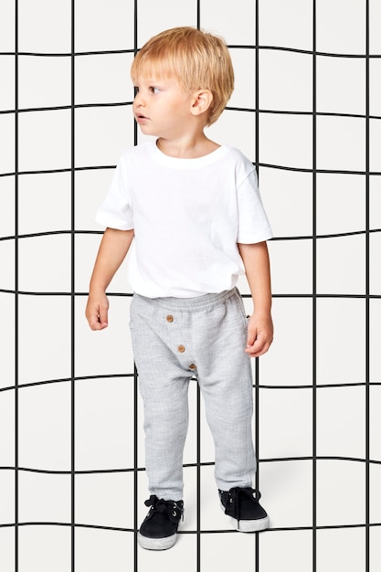 Blonde Kids tee with sweat pants