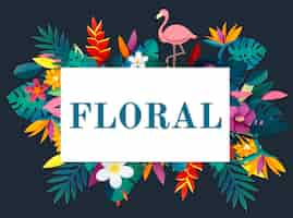 Free photo blossom floral natural flat design