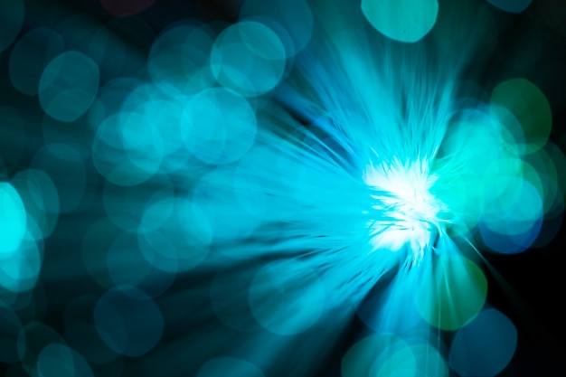 Free Photo blue abstract blower in optical fiber