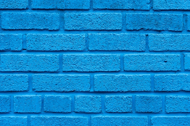 Blue brick wall background