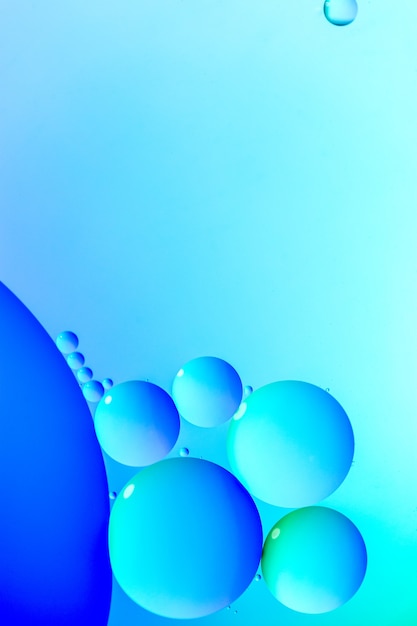 Free Photo blue bright bubbles