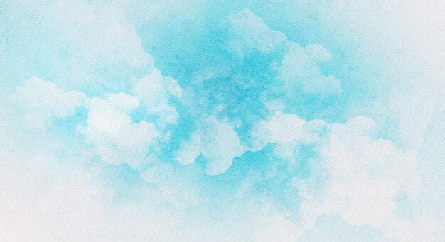 blue cloudy watercolor background